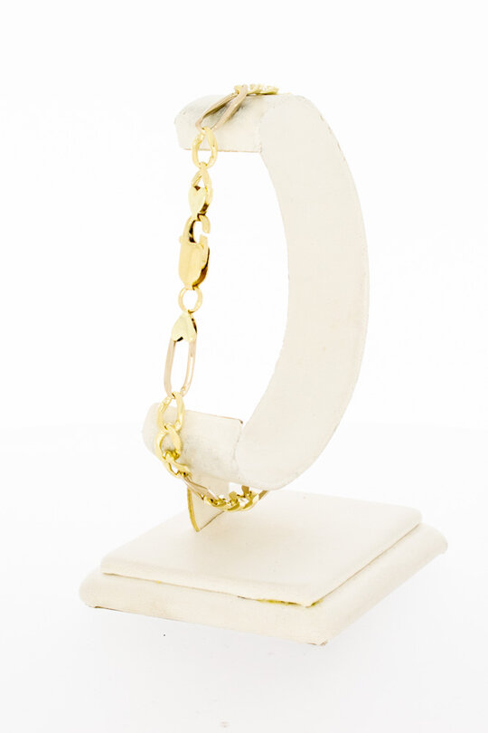 Figaroarmband 585 Gold - 22 cm