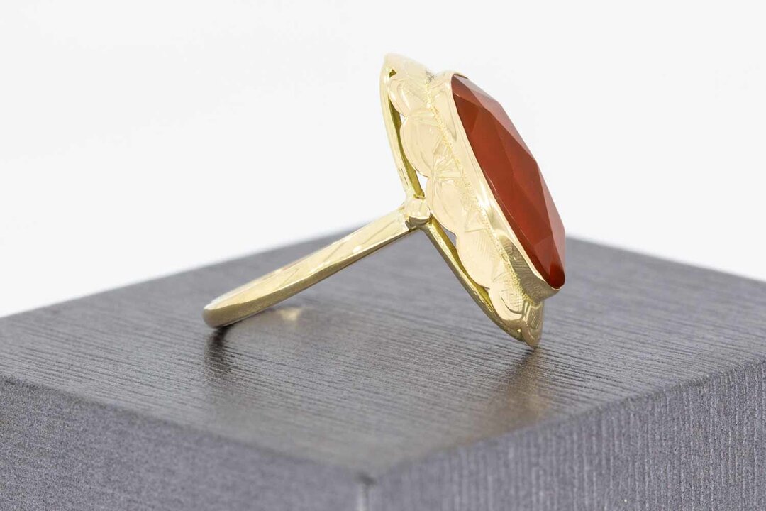 Goldring Damen 585 mit Karneol - Ringgr&ouml;&szlig;e 57, 3,3 g (Art. 605679)