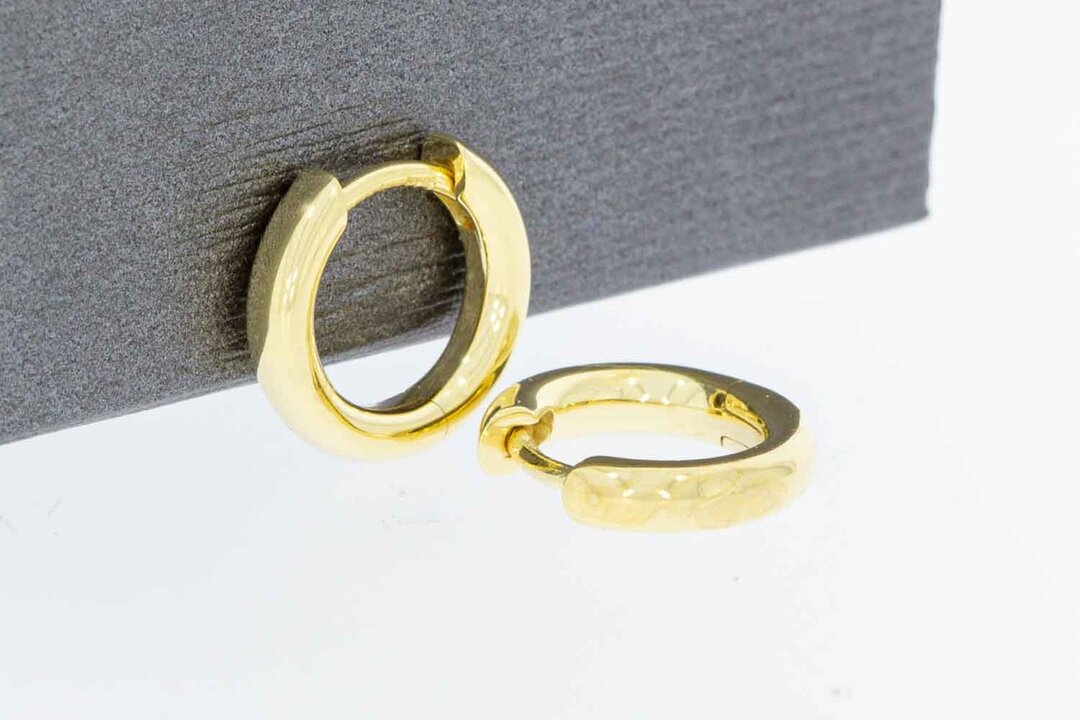 Creolen Damen 585 Gold - 1,2 cm, 3,4 g