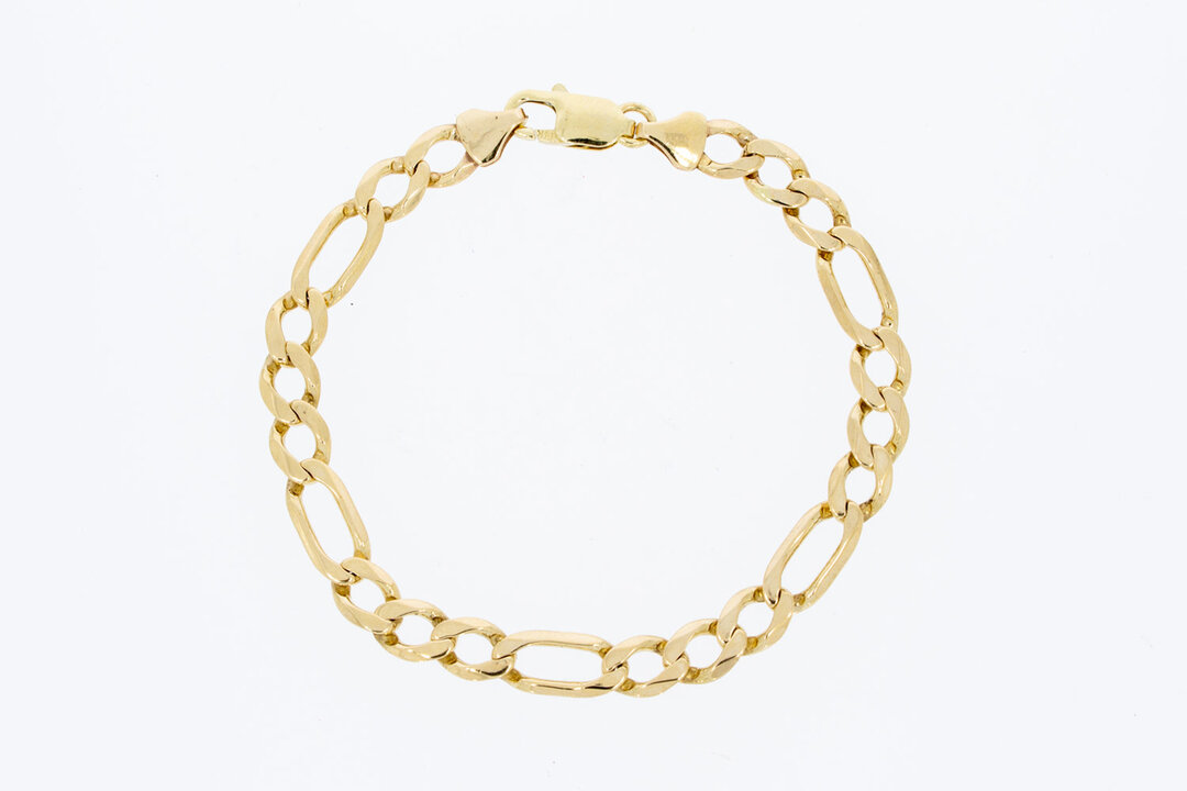 Figaroarmband 585 Gold - 21,9 cm