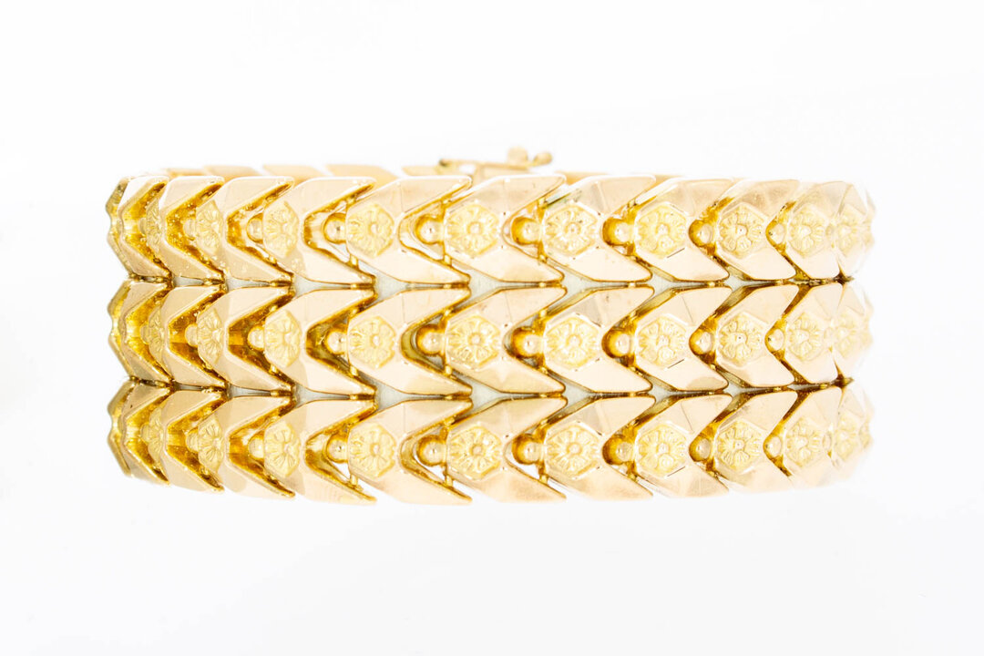 Vintage Goldarmband 750 Ros&eacute;gold - 19,9 cm