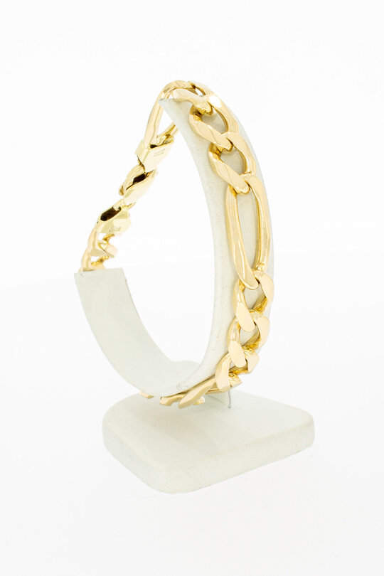 Figaroarmband 585 Gold - 24 cm