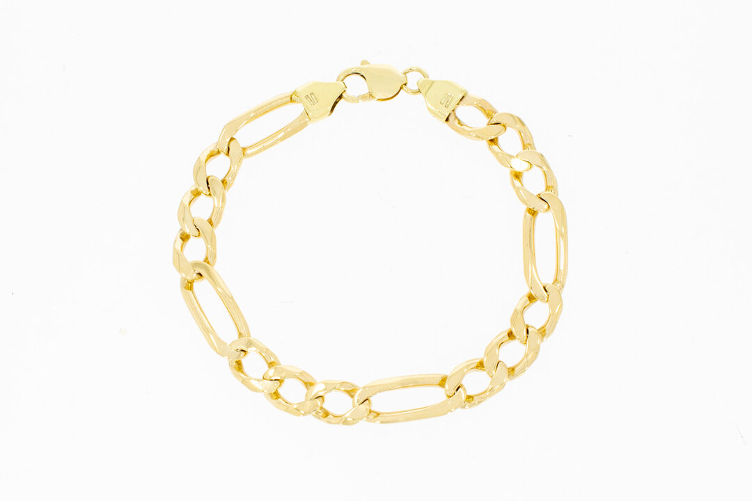 Figaroarmband 585 Gold - 24 cm