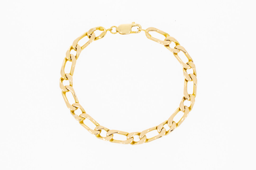 Figaroarmband 750 Gold - 19,5 cm