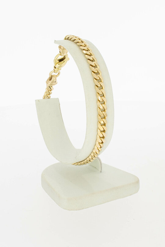 585 Gold Panzerarmband - 20,4 cm, 15,1 g