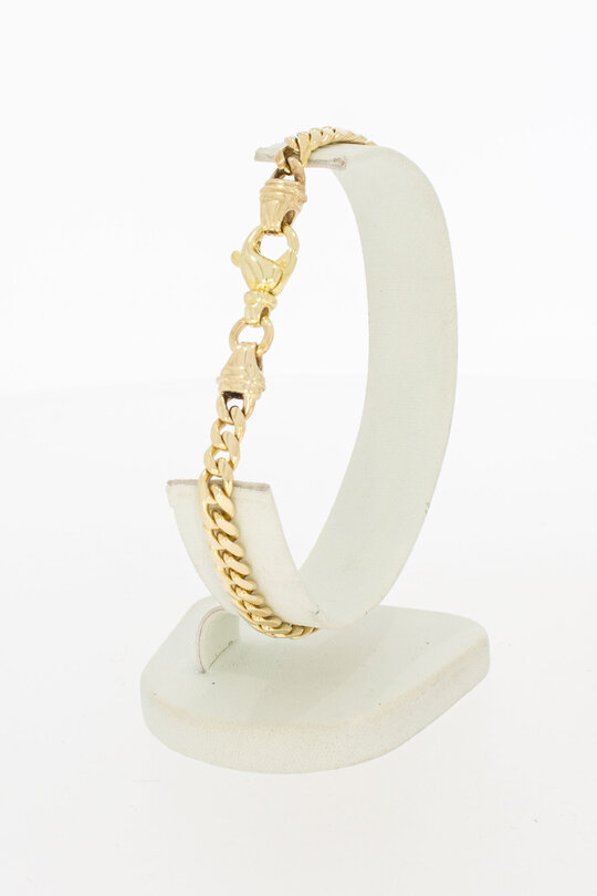 585 Gold Panzerarmband - 20,4 cm, 15,1 g