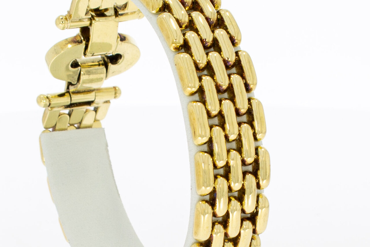 Stbchen armband aus 14 Karat Gold - 19,8 cm