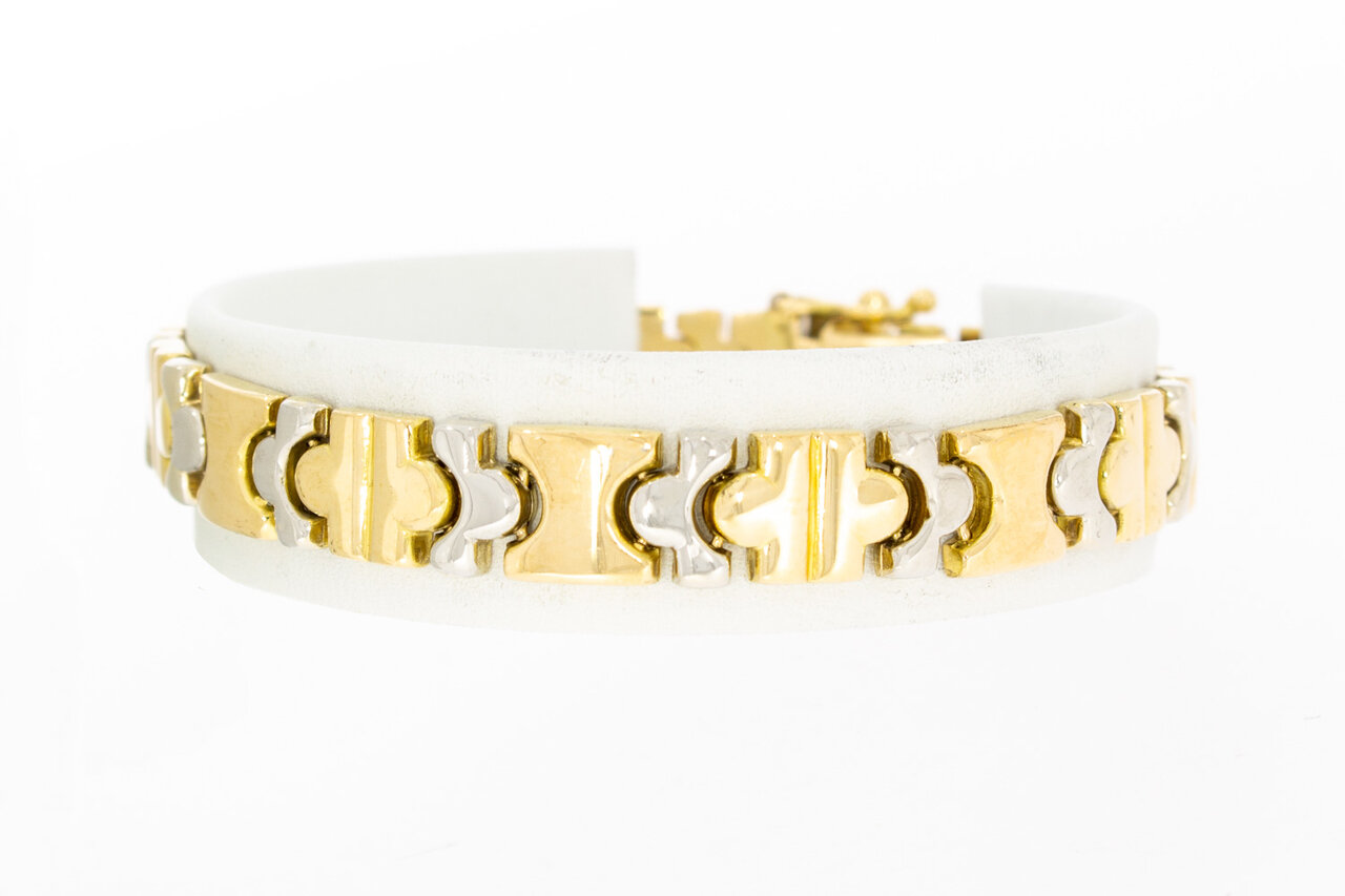 Flaches Königsarmband aus 18 Karat Gold - 18,4 cm