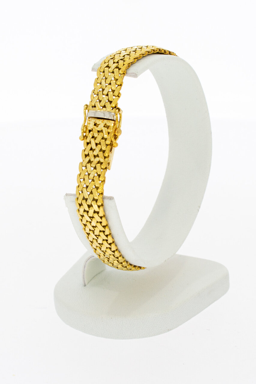18 Karat Gold Vintage-Armband - 19,2 cm