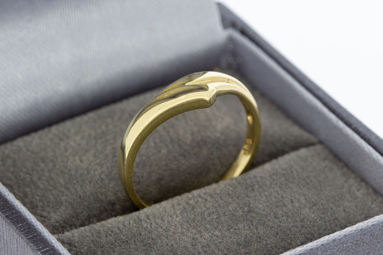 Geschwungener Ring 14 Karat Gold - 16,7 mm