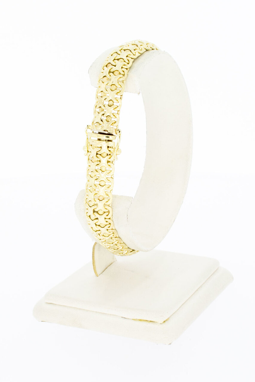 14 Karat Gold geflochtenes Armband - 19,9 cm