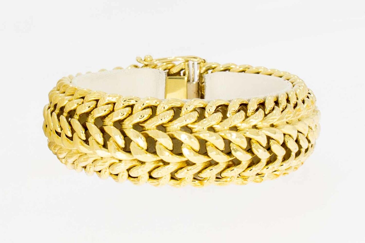 14 Karat Gold geflochtenes Armband - 18,9 cm