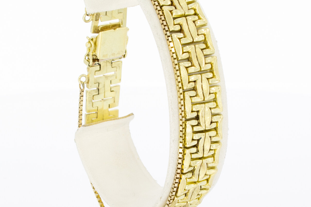 Vintage Goldbarrenar Armband 585 - 19,1 cm
