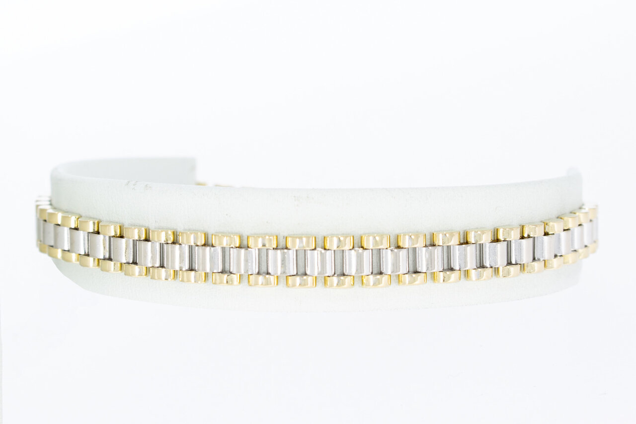 14 Karat Gold Armband im Rolex-Stil - 21,8 cm