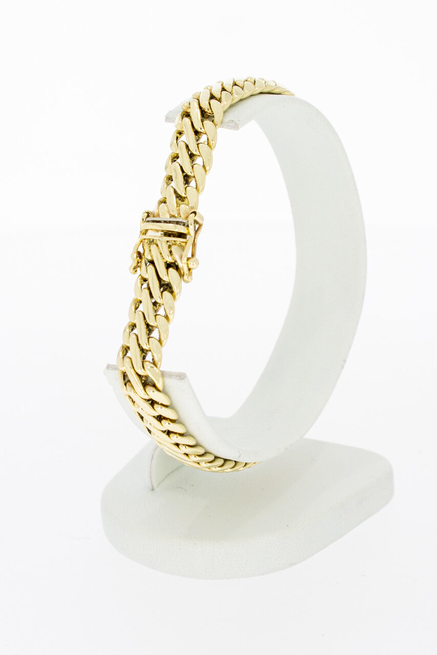 14 Karat Gold geflochtenes Armband - 20,1 cm