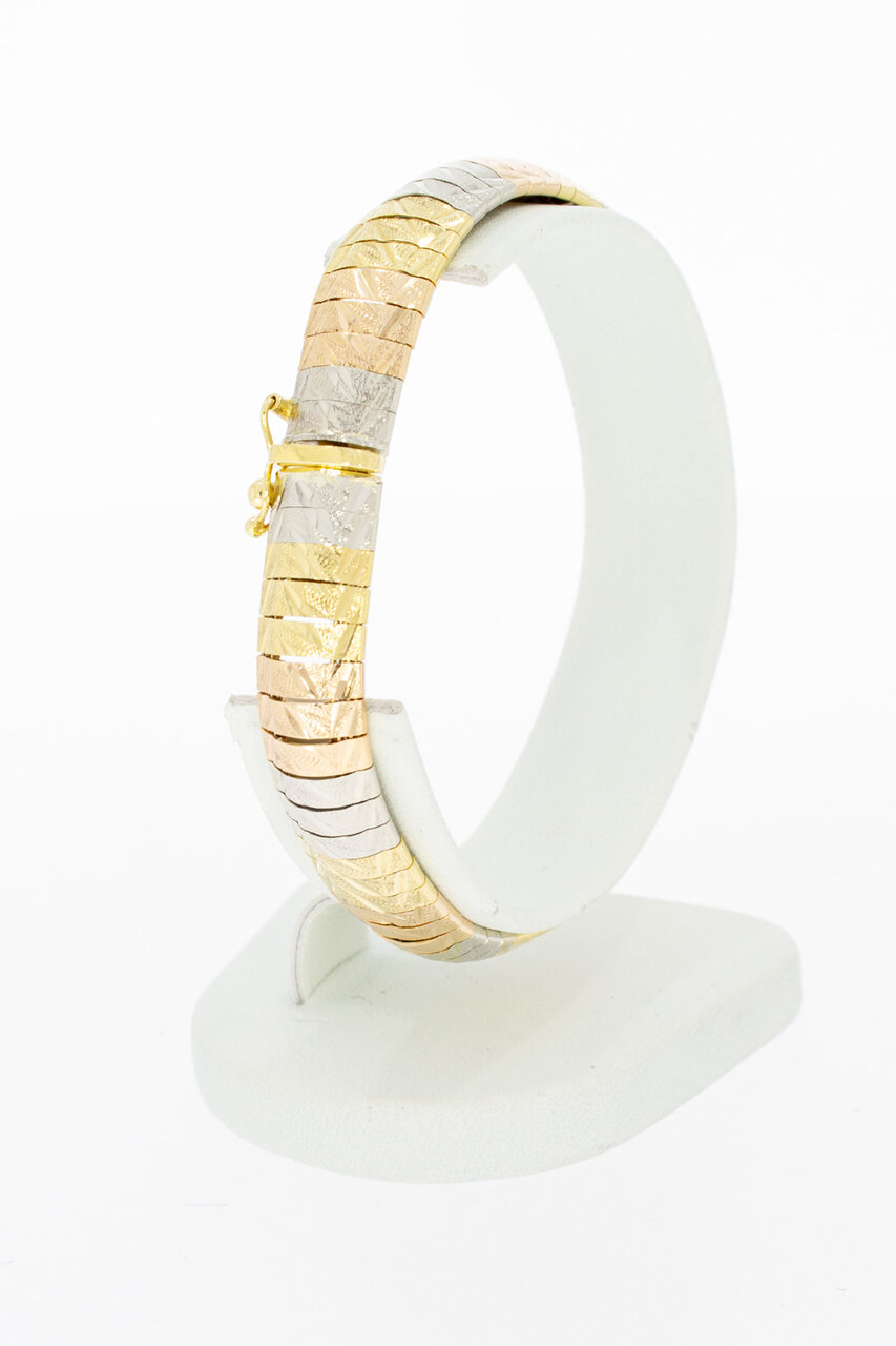 18 Karat Tricolor gold Armband - 19,3 cm