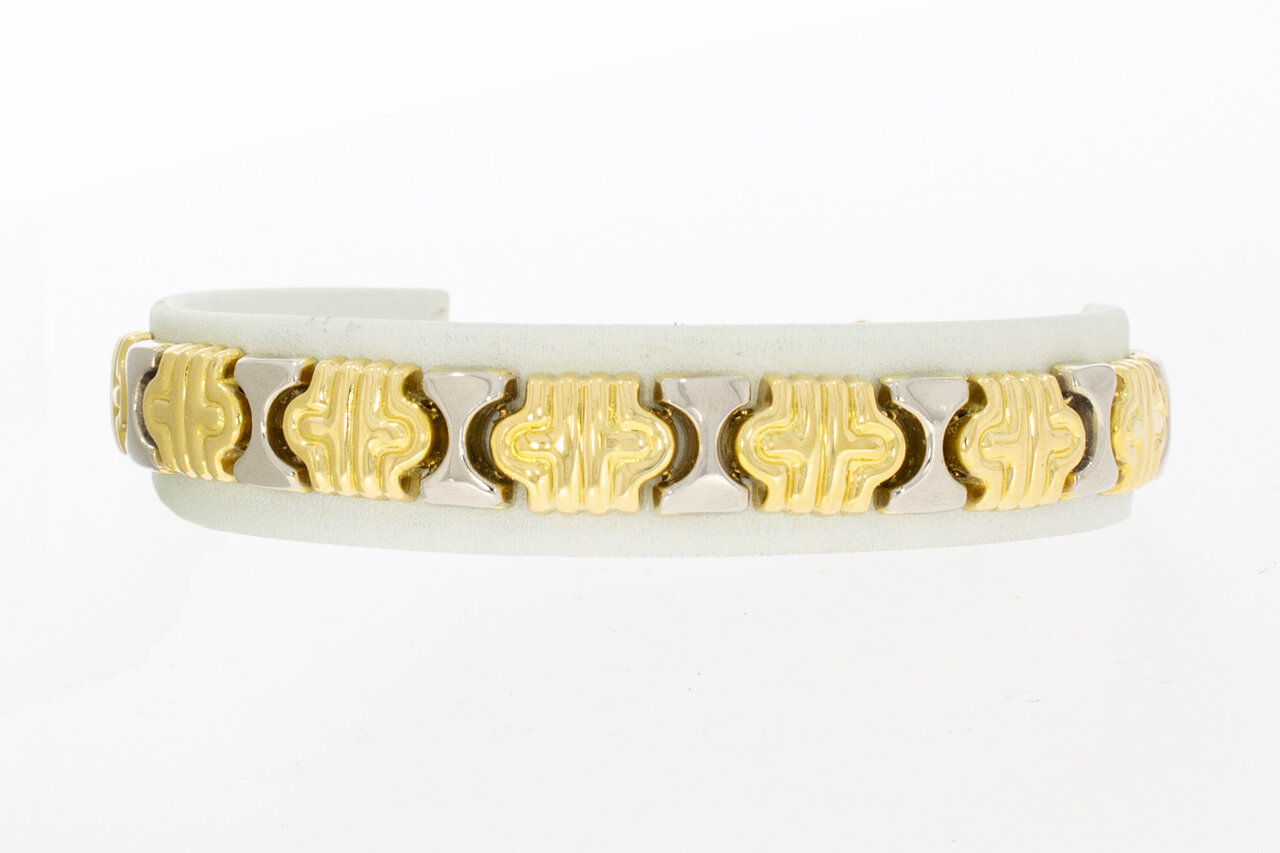 Flaches Königsarmband 18 Karat Gold - 21,2 cm