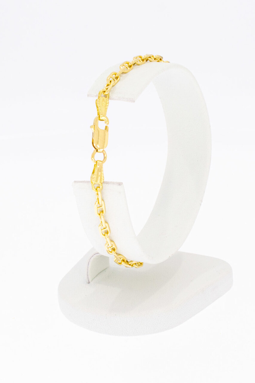 18 Karat Gelbgold Anker Armband - 18,4 cm