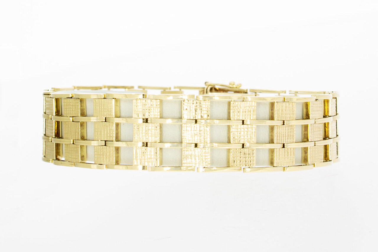 Goldbarren armband 14 Karat Gold - 21,1 cm