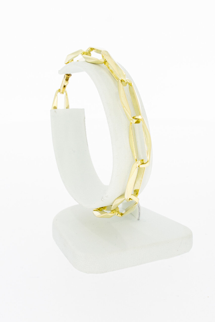 Paperclip Armband 14 Karat Gold - 19,1 cm