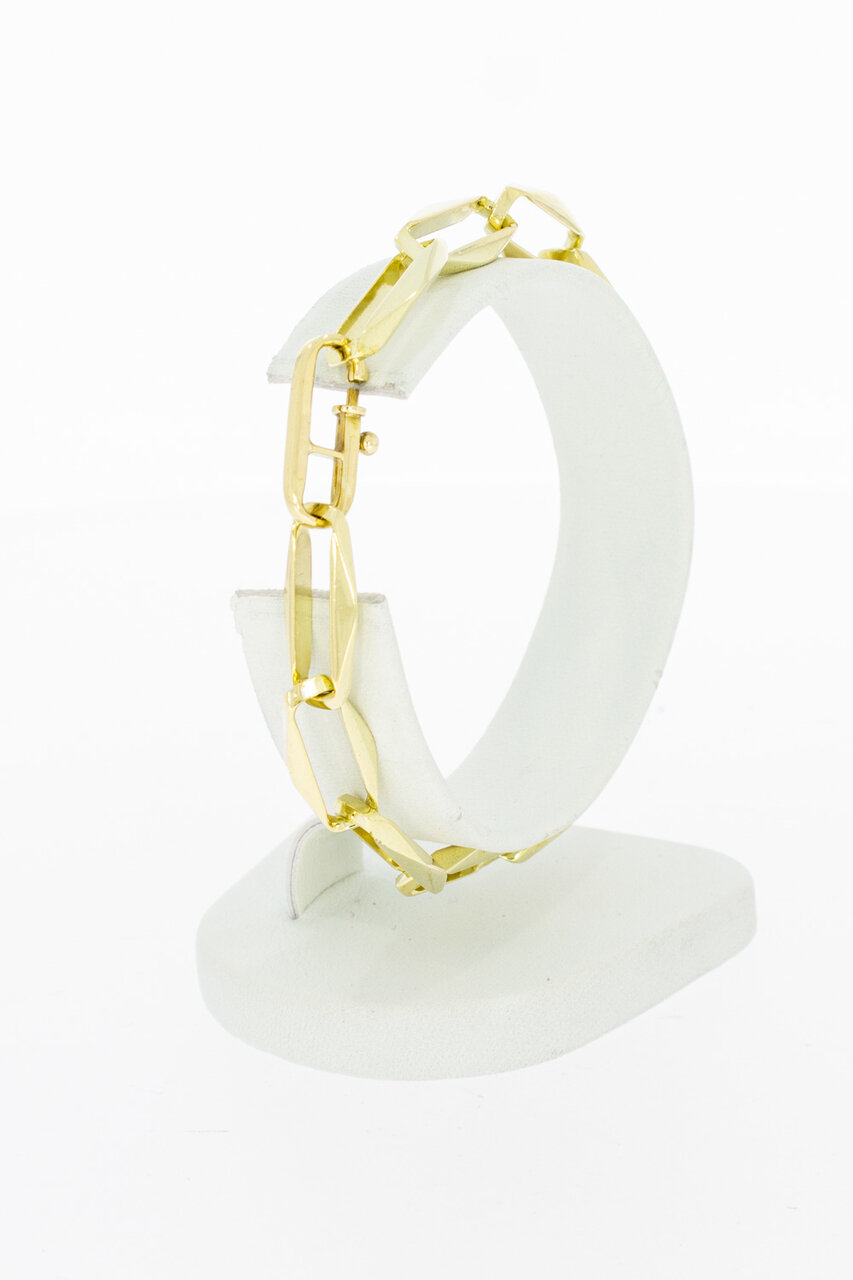 Paperclip Armband 14 Karat Gold - 19,1 cm