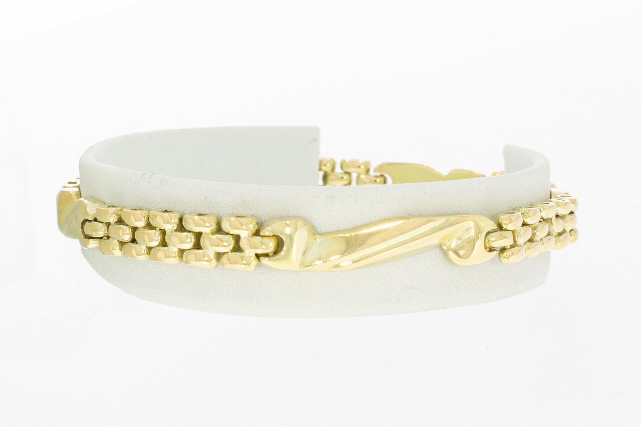 14 Karat Gold Stäbchen Armband - 19 cm
