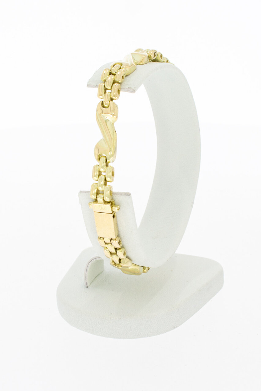 14 Karat Gold Stäbchen Armband - 19 cm