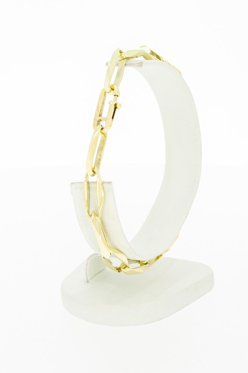 Paperclip Armband 14 Karat Gold - 21,4 cm