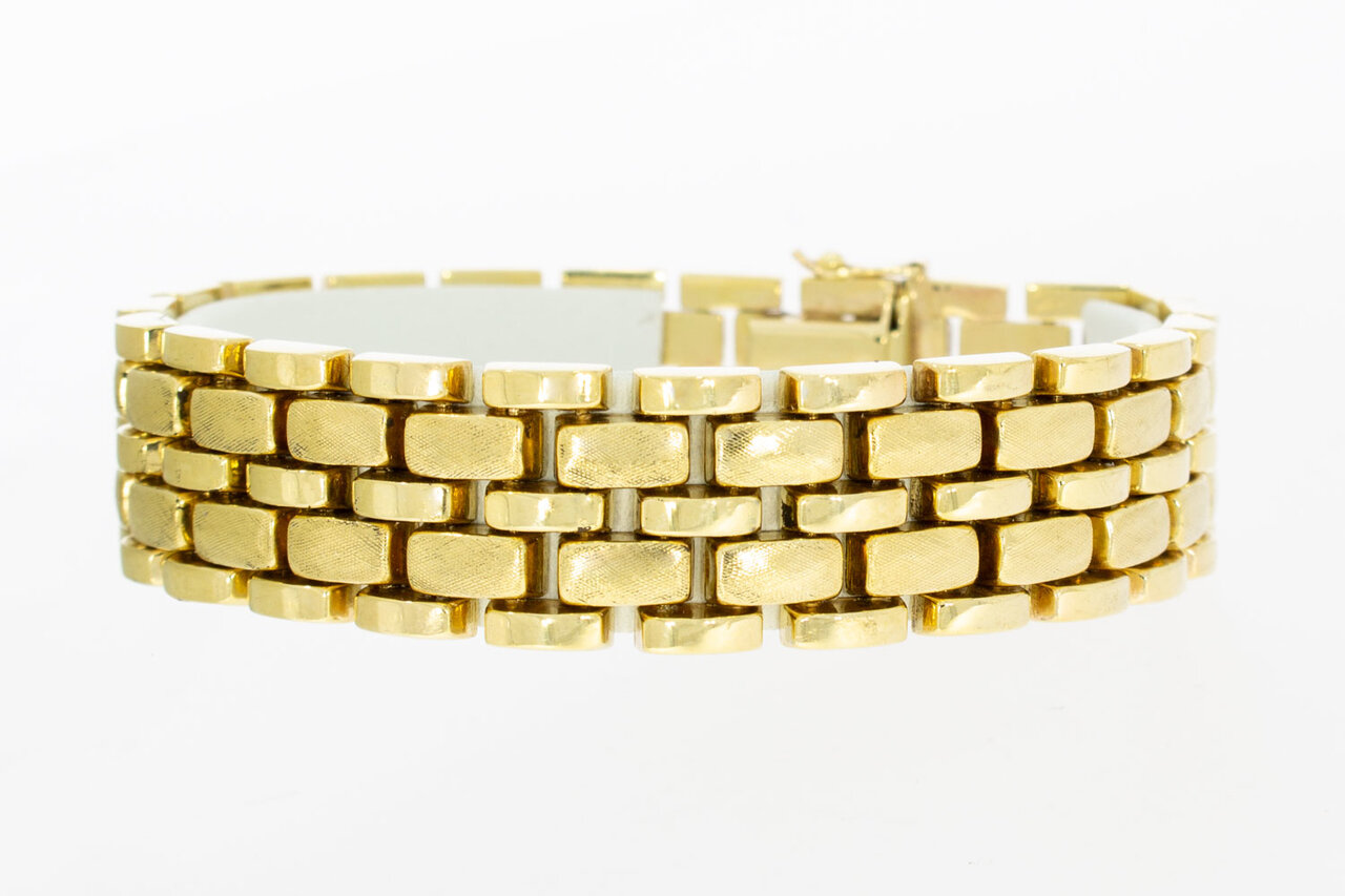 Goldbarren Armband 14 Karat Gold - 19,2 cm