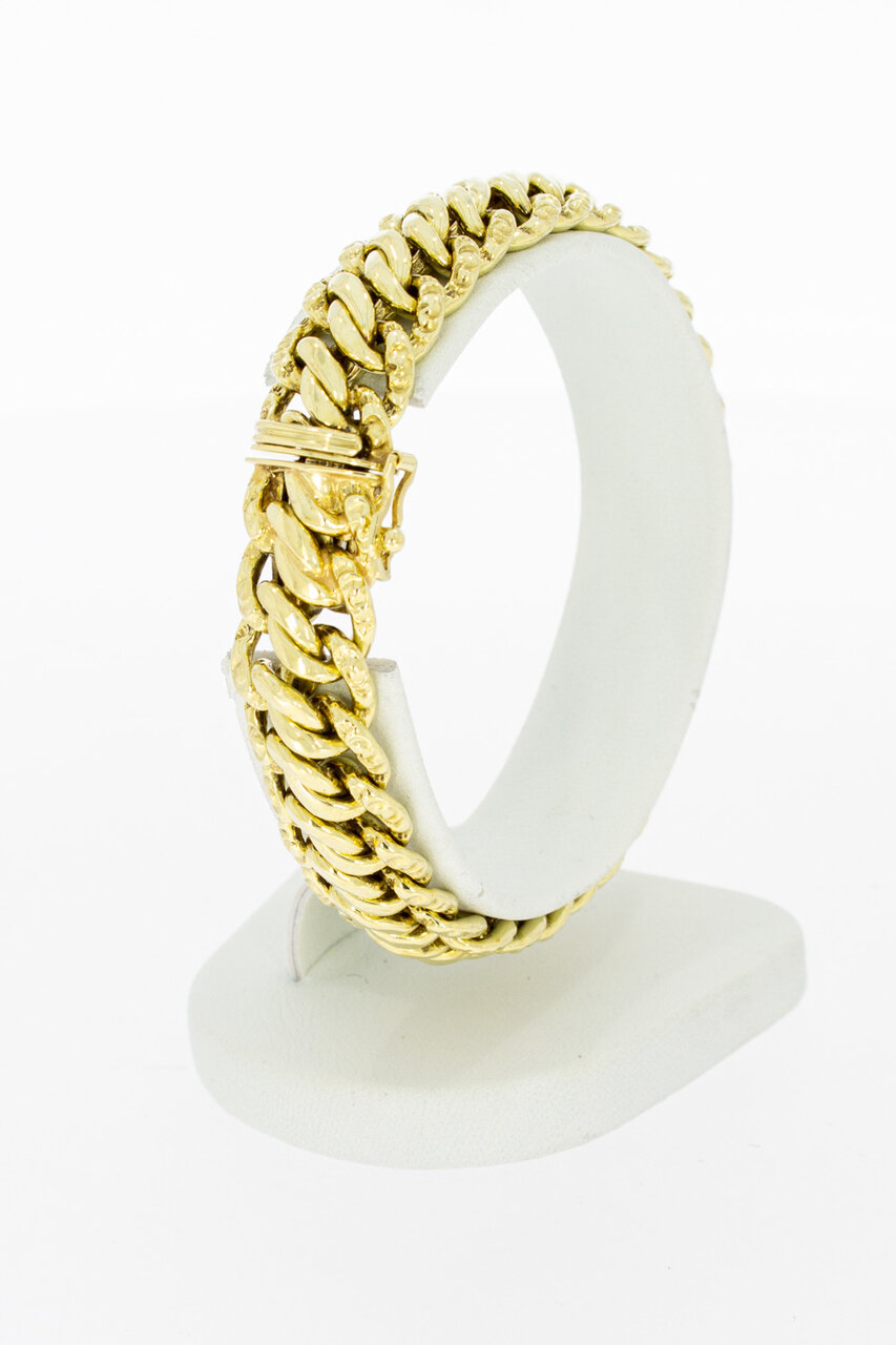 Geflochtenes Gold Armband 14 Karat - 18,7 cm