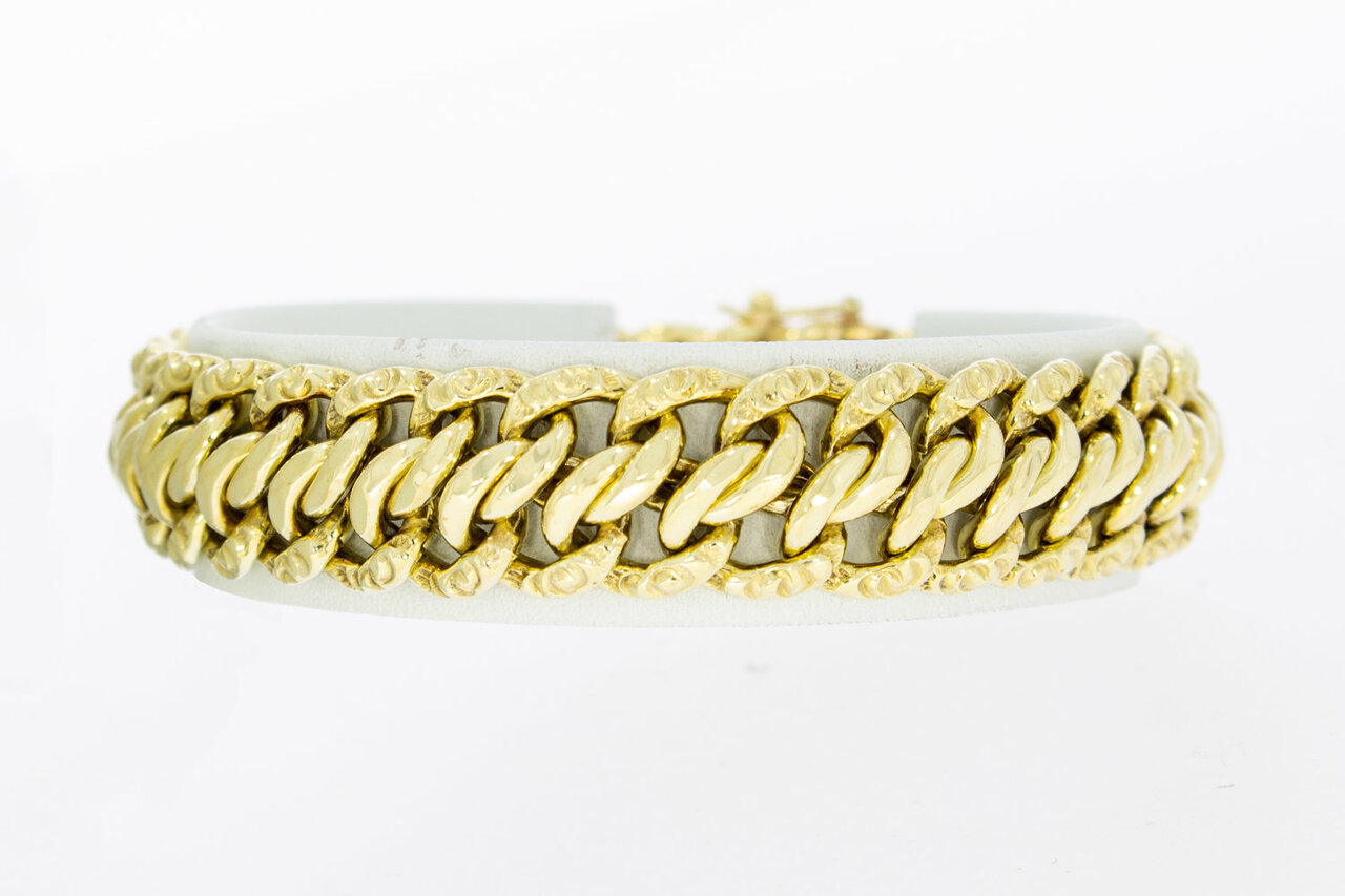 Geflochtenes Gold Armband 14 Karat - 18,7 cm