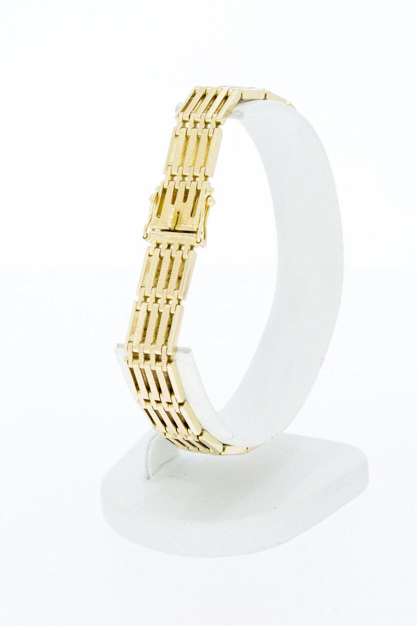 14 Karat Gold Barren Armband - 20,2 cm