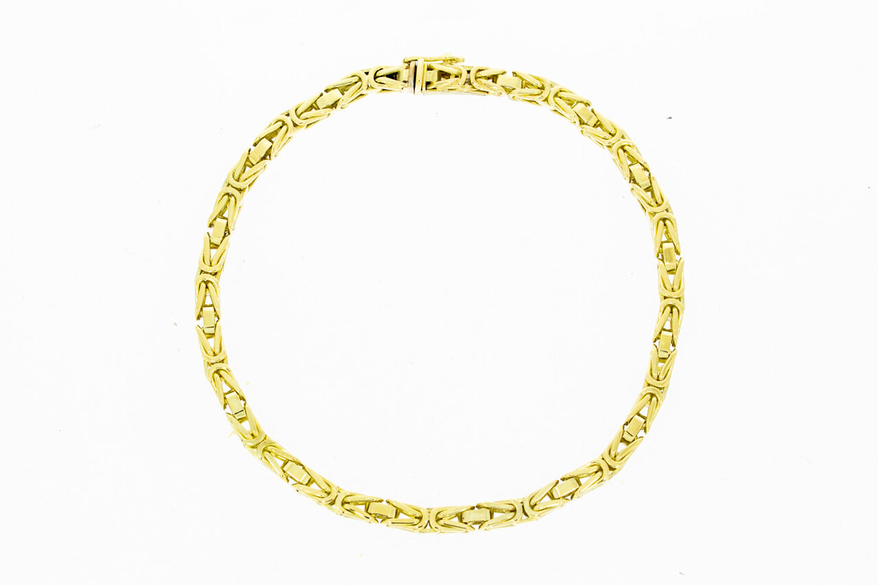 Byzantinisches Königsarmband 14 Karat Gold - 21,6 cm
