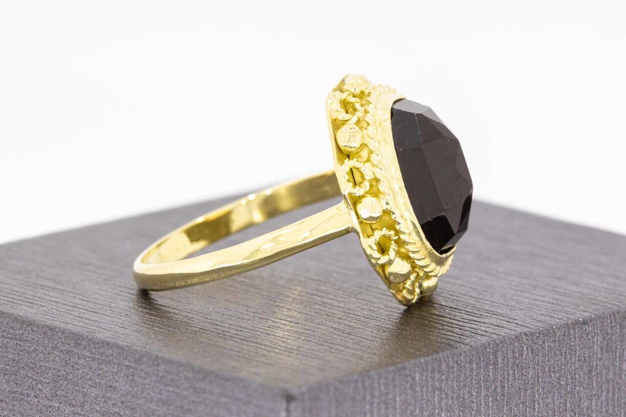 14 Karat Vintage Granat Ring Gold - 18,7 mm