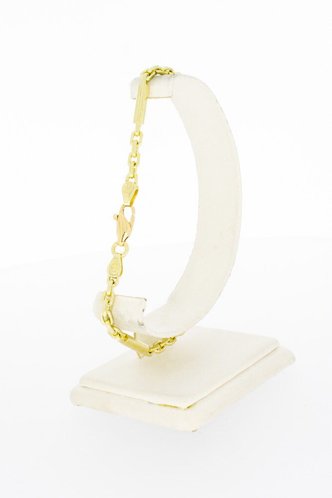 14 Karat  Gold Anker Armband - Länge 24 cm