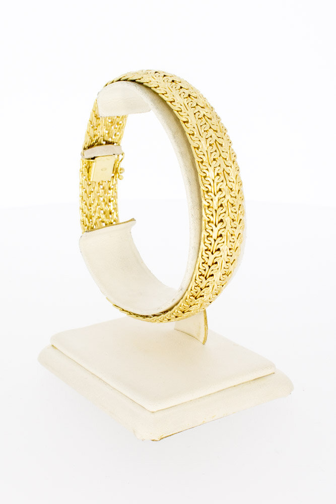 Geflochtenes 14 Karat  Gold Armband - 21 cm