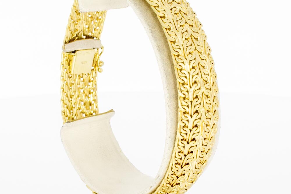 Geflochtenes 14 Karat  Gold Armband - 21 cm