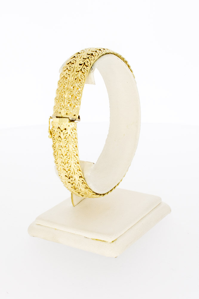 Geflochtenes 14 Karat  Gold Armband - 21 cm