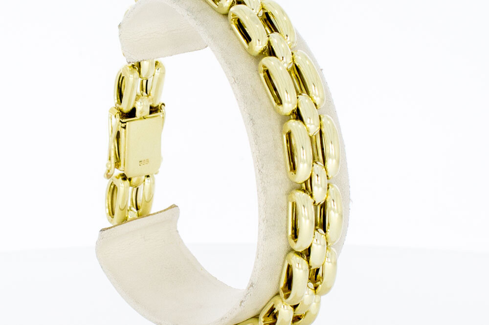 Stäbchen Gold armband 14 Karat - 20,8 cm