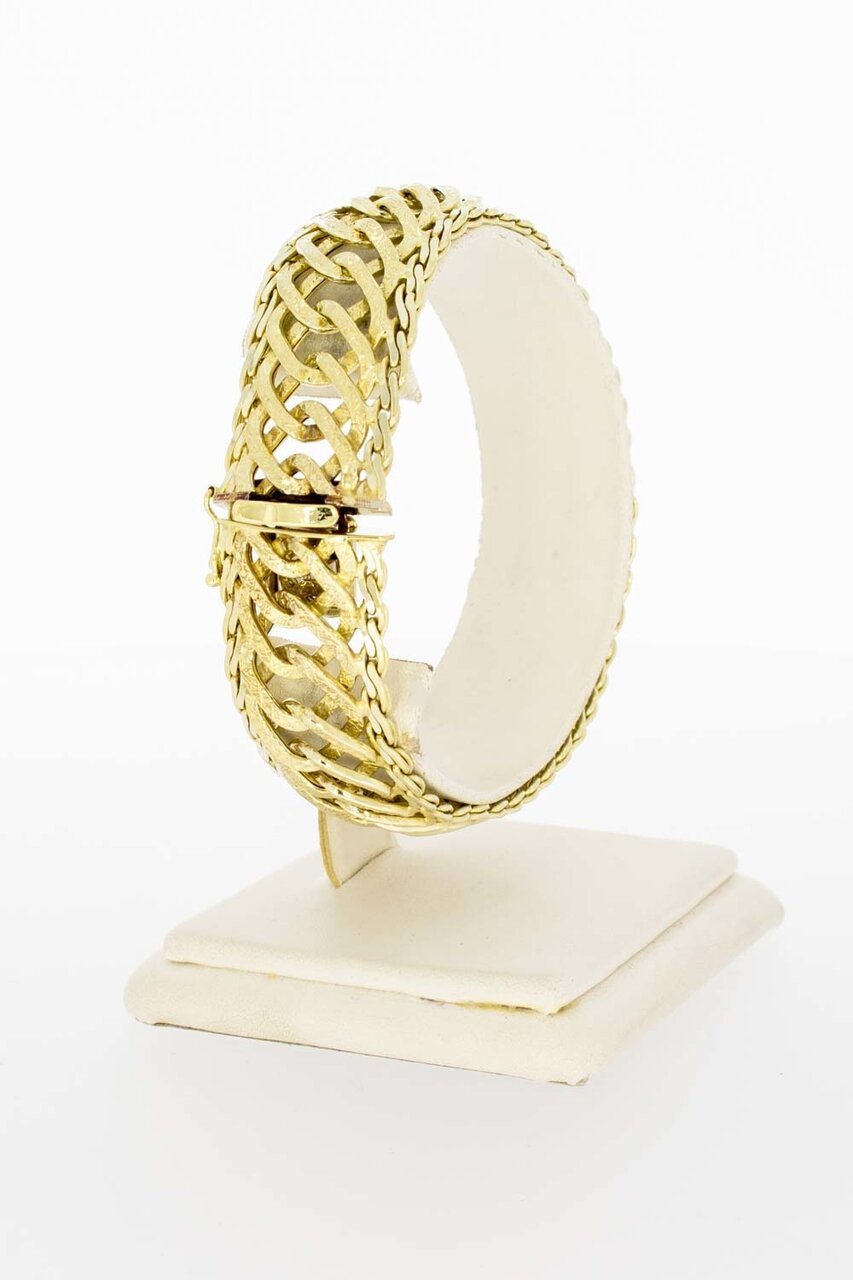 Geflochtenes 14 Karat Gold Armband - 19,5 cm
