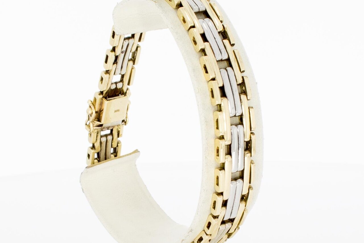 14 Karat Stäbbchen Gold Armband - 20,4 cm