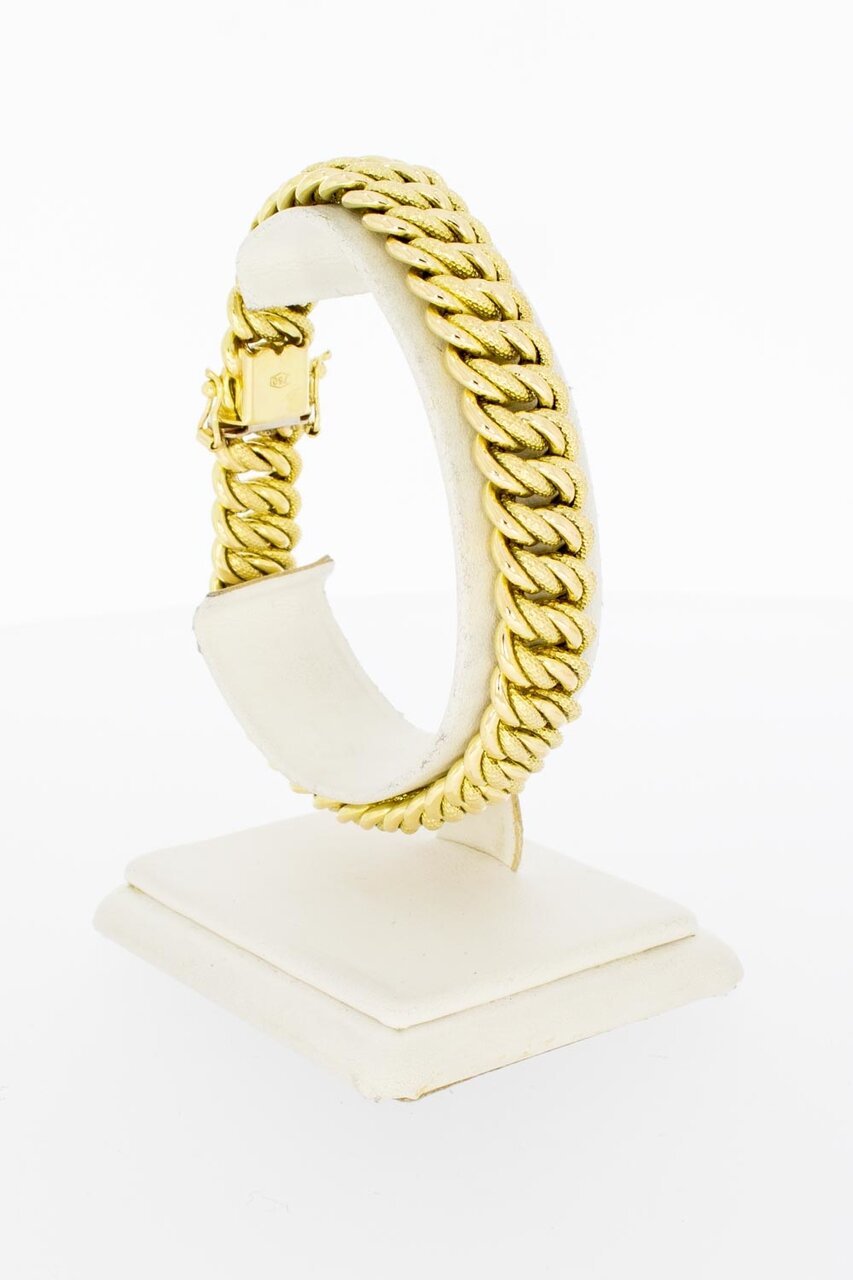 Geflochtene 18 Karat Gold Armband - 21 cm