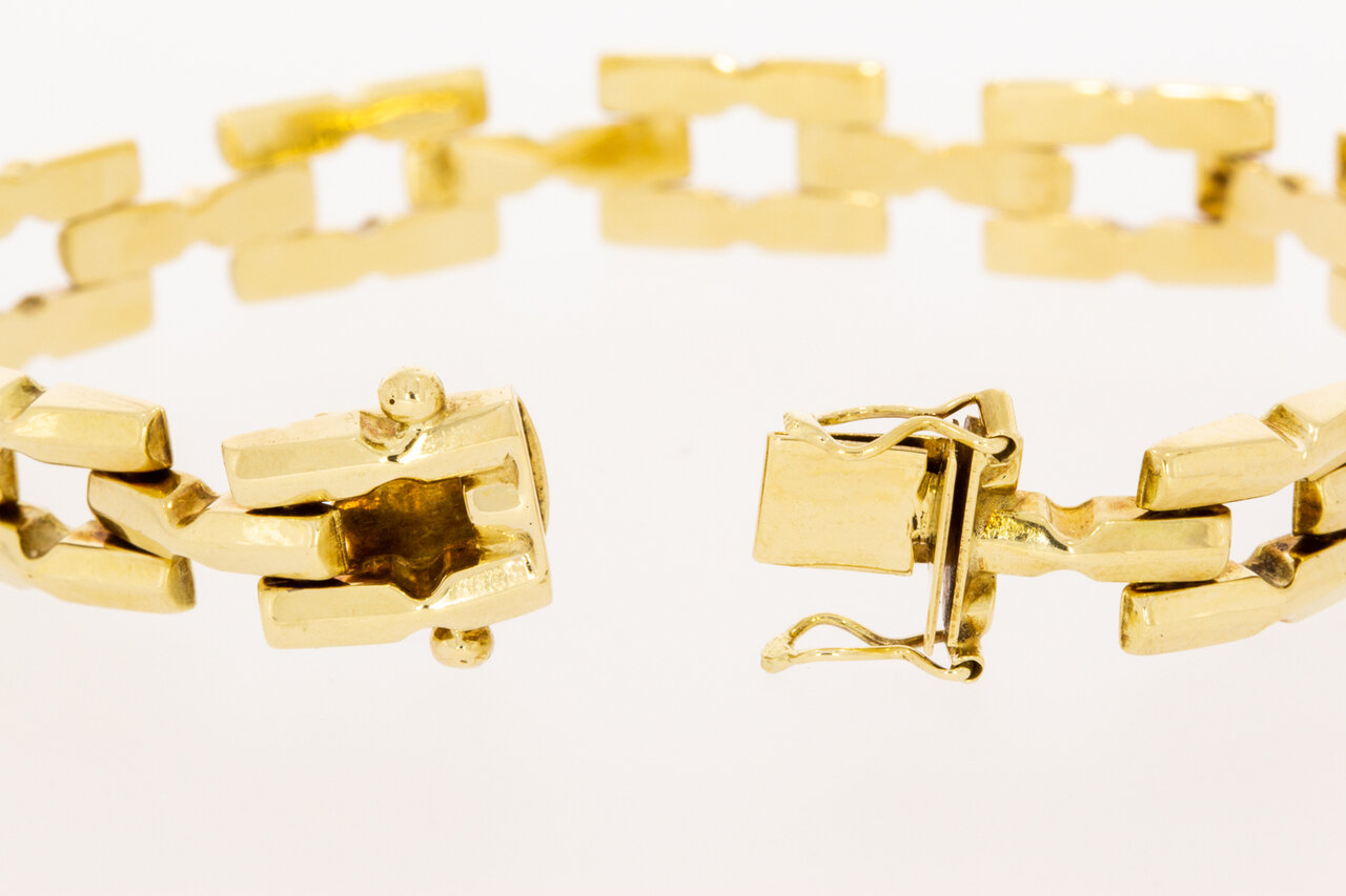 14 Karat Goldbarren Armband - Länge 19 cm