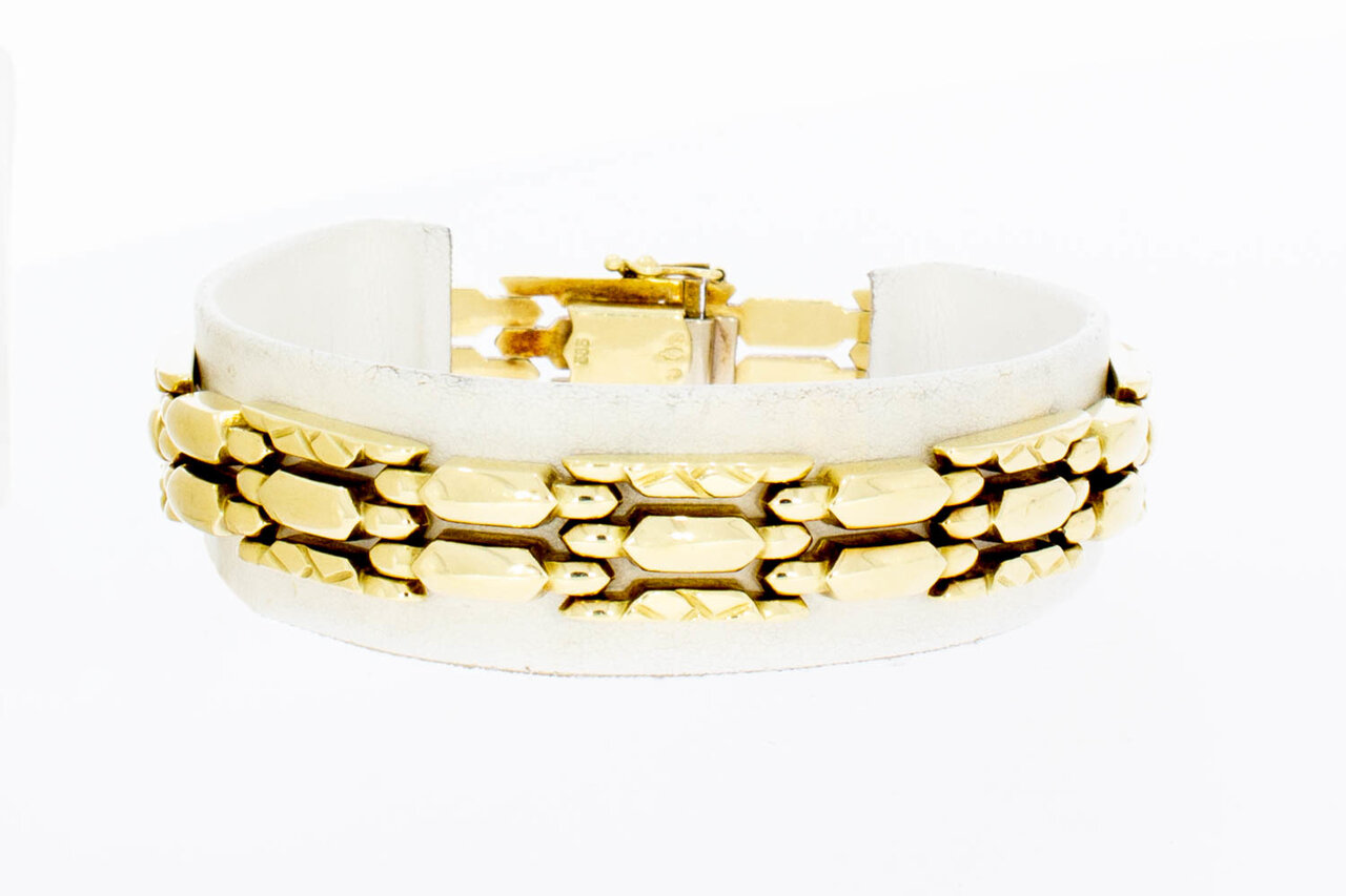 14 Karat Gold Barrenarmband - 19,5 cm