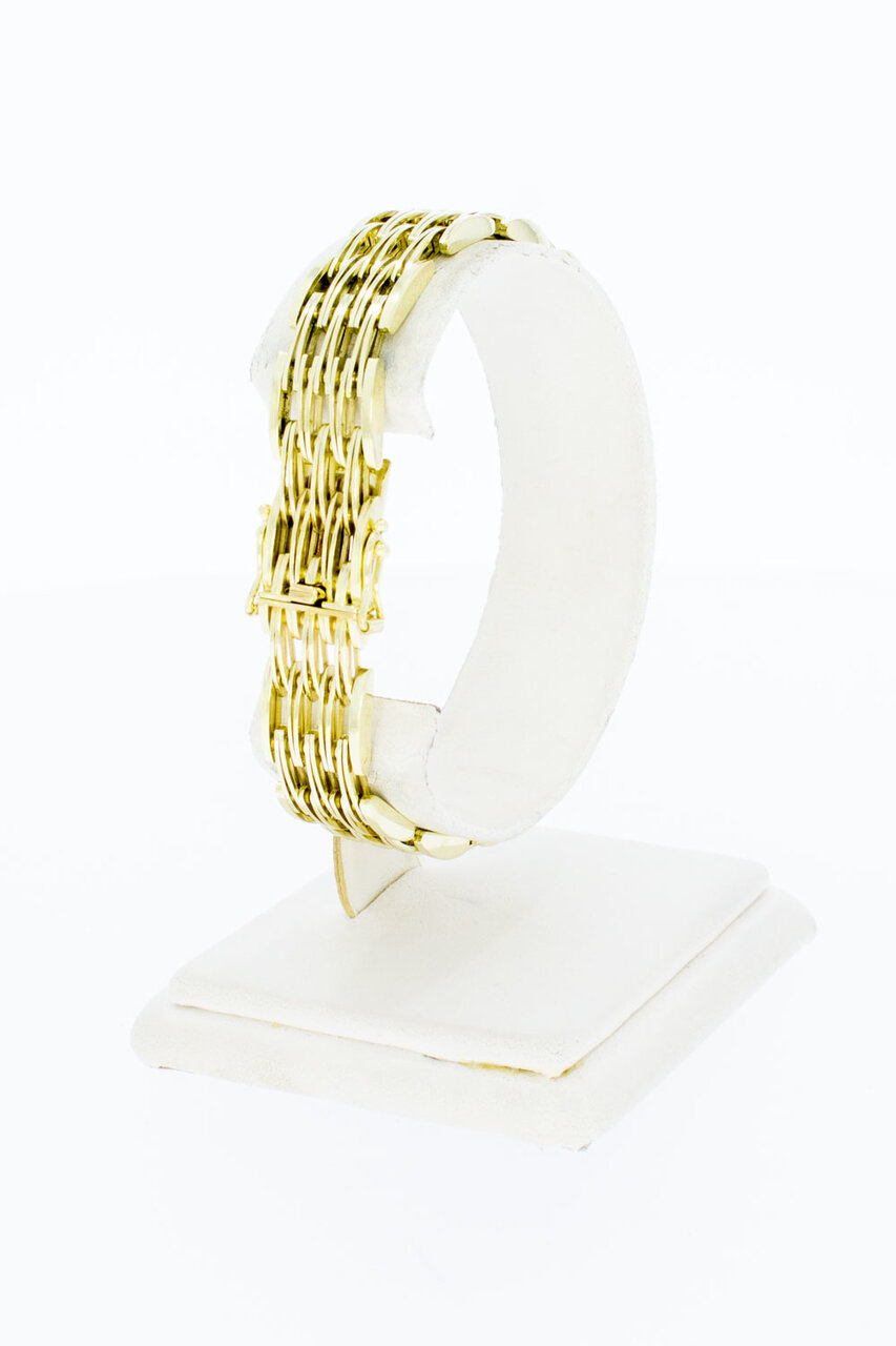 14 Karat Goldbarrenarmband - 19,0 cm