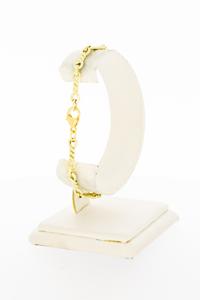 14 Karat Fantasy Gold Armband - 20,5 cm