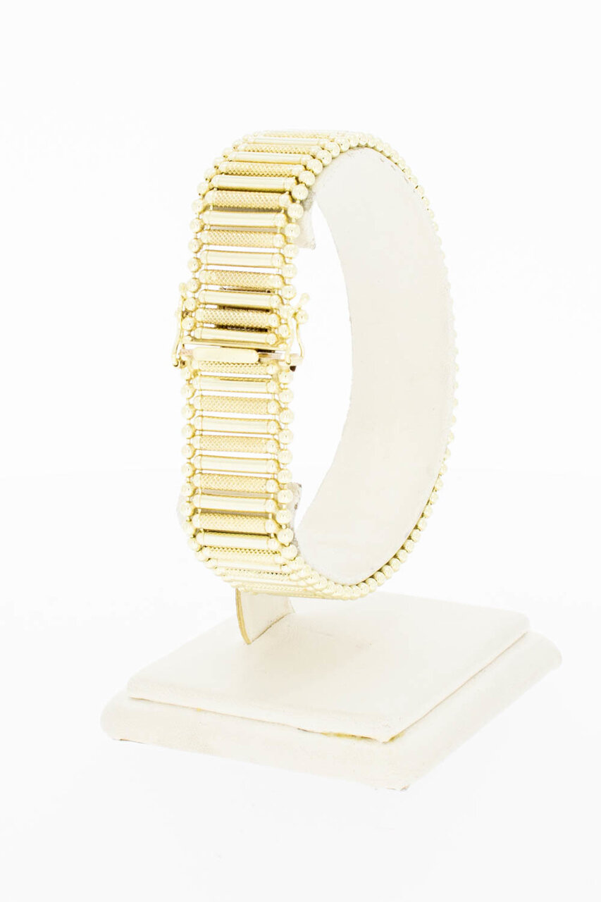 14 Karat breites Vintage Goldarmband - 19,6 cm