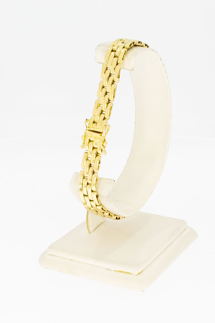 18 Karat Vintage Stäbchen Gold Armband - 20,7 cm