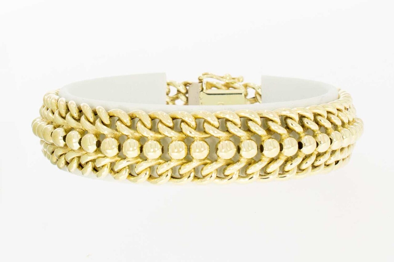 Geflochtenes Armband aus 14 Karat Gold - 18,7 cm