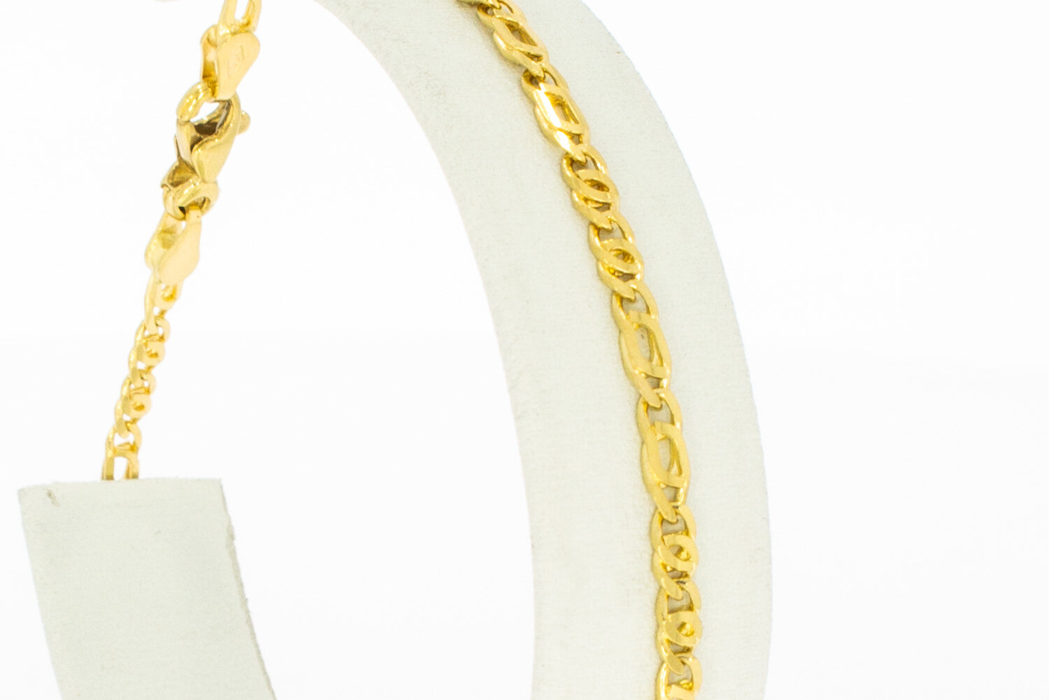 18 Karat Falkenauge Gold Armband - 19,4 cm